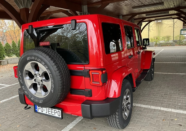 Jeep Wrangler cena 119000 przebieg: 72000, rok produkcji 2016 z Poznań małe 742